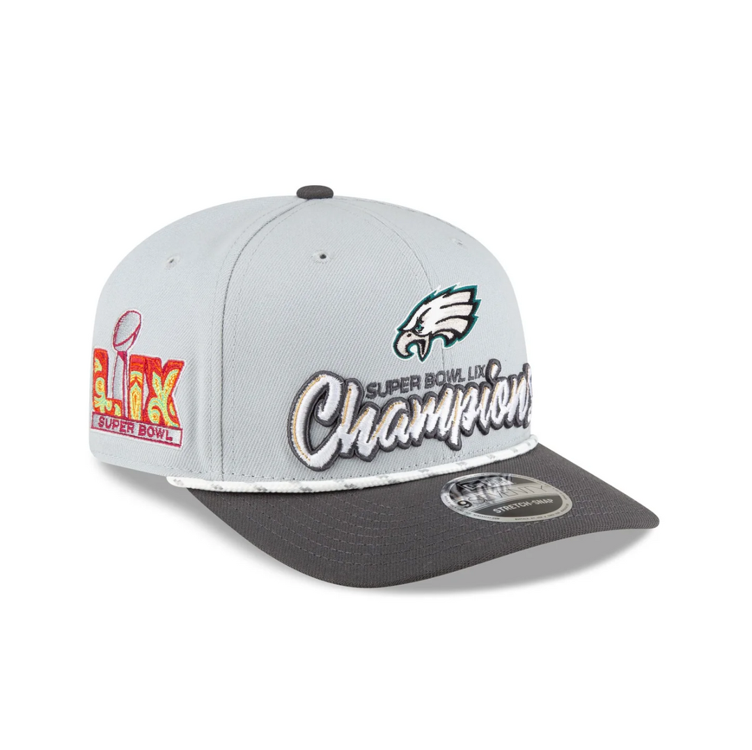 Philadelphia Eagles Super Bowl LIX Champions Locker Room 9SEVENTY Stretch-Snap