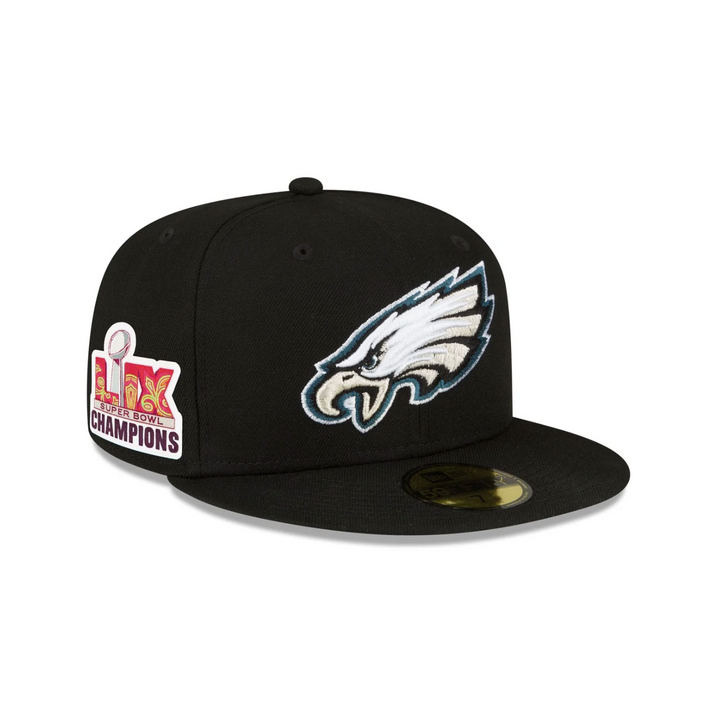 Philadelphia Eagles Super Bowl LIX Champions Side Patch 59FIFTY Fitted